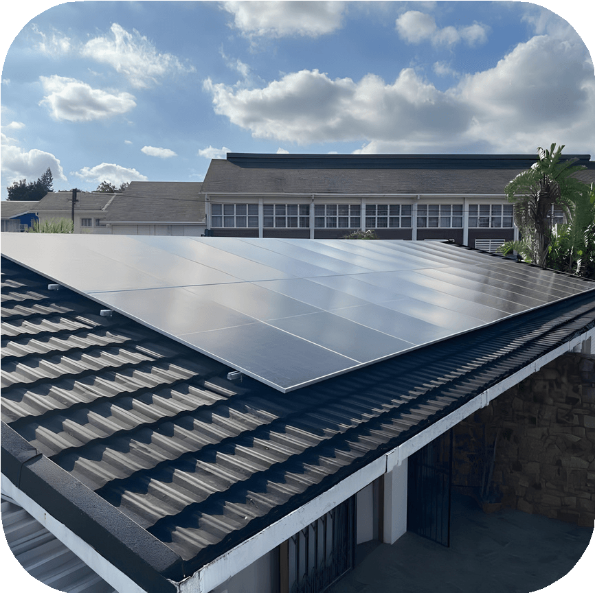 Roof solar panels installation